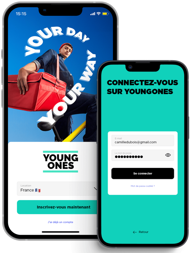 France app mock-up | YoungOnes France