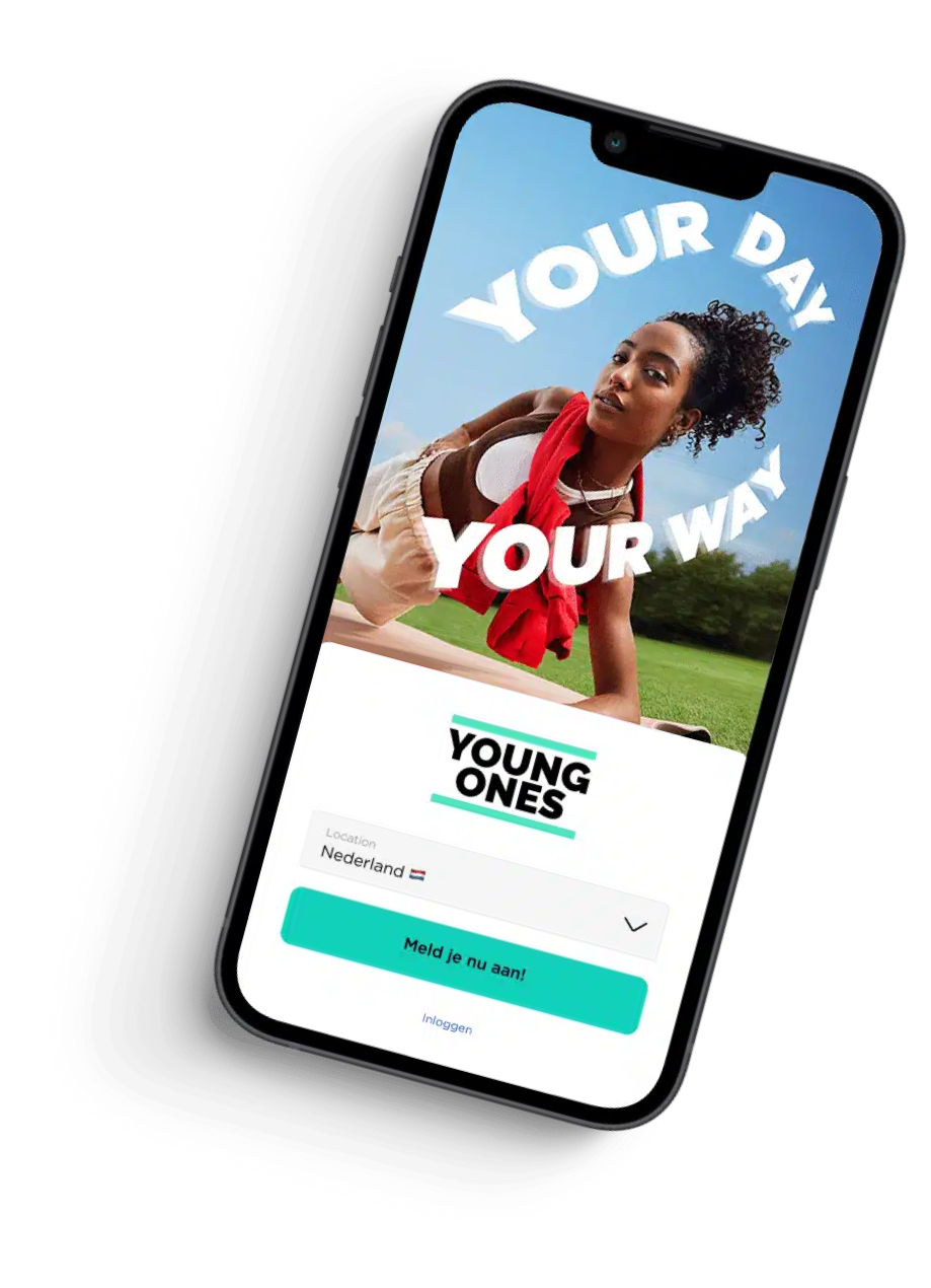 Mockup Iphone app - YoungOnes